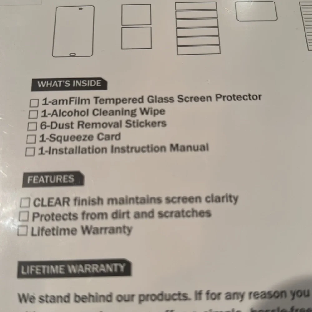 Glass Screen Protector-new/unopened